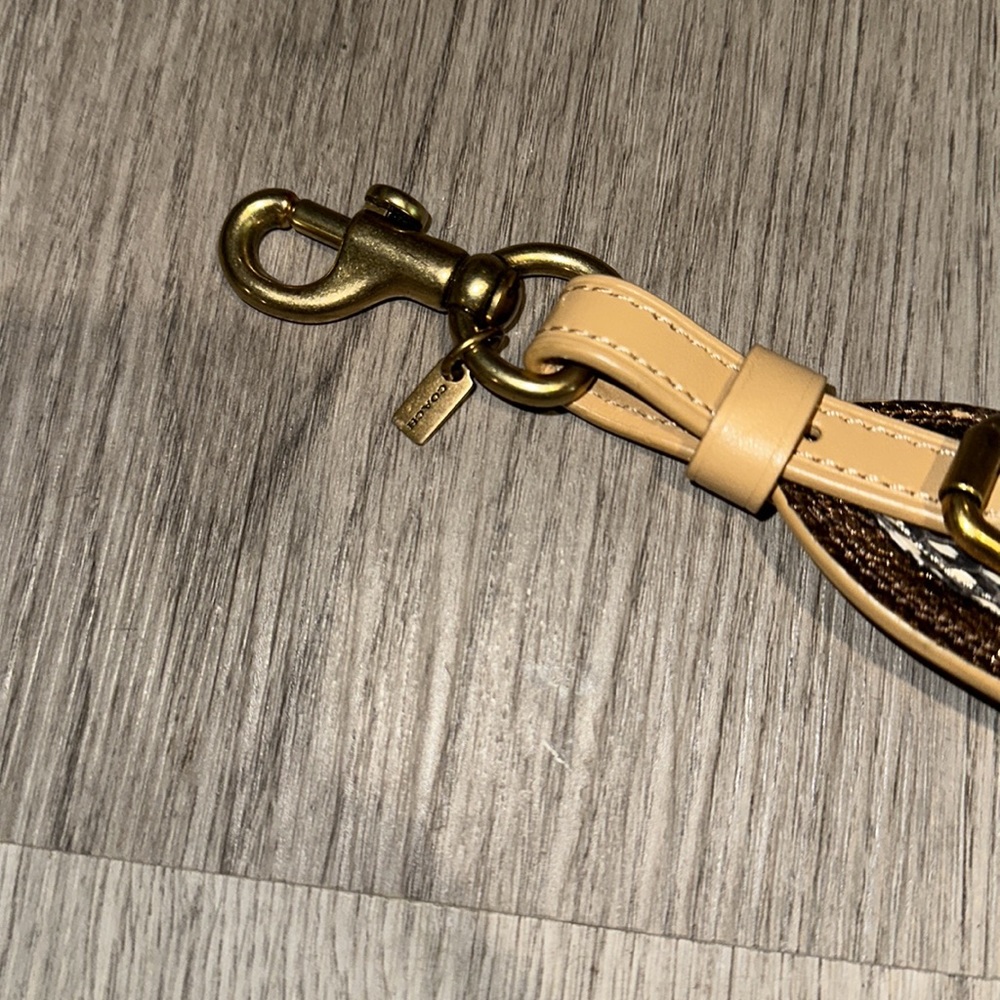 Coach Strap With Wave Patchwork And Snakeskin Det… - image 5